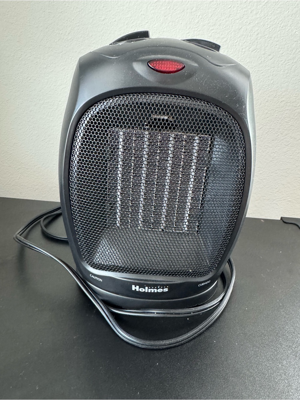 Holmes Black Ceramic Space Heater - Compact Personal Heater